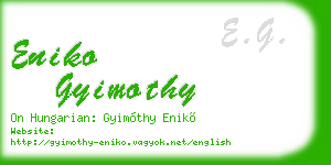 eniko gyimothy business card